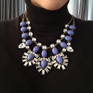 Baublebar bib necklace 🎀 blue and diamonds
